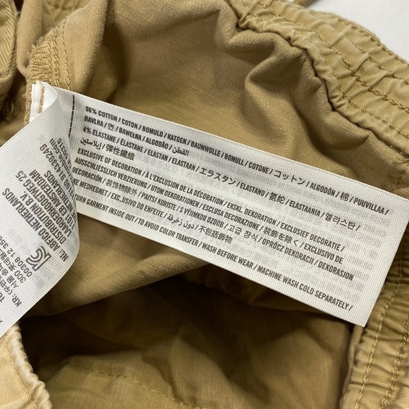 Abercrombie & Fitch Khaki Drawstring Stretch Chino Shorts Size XS - Picture 8 of 8